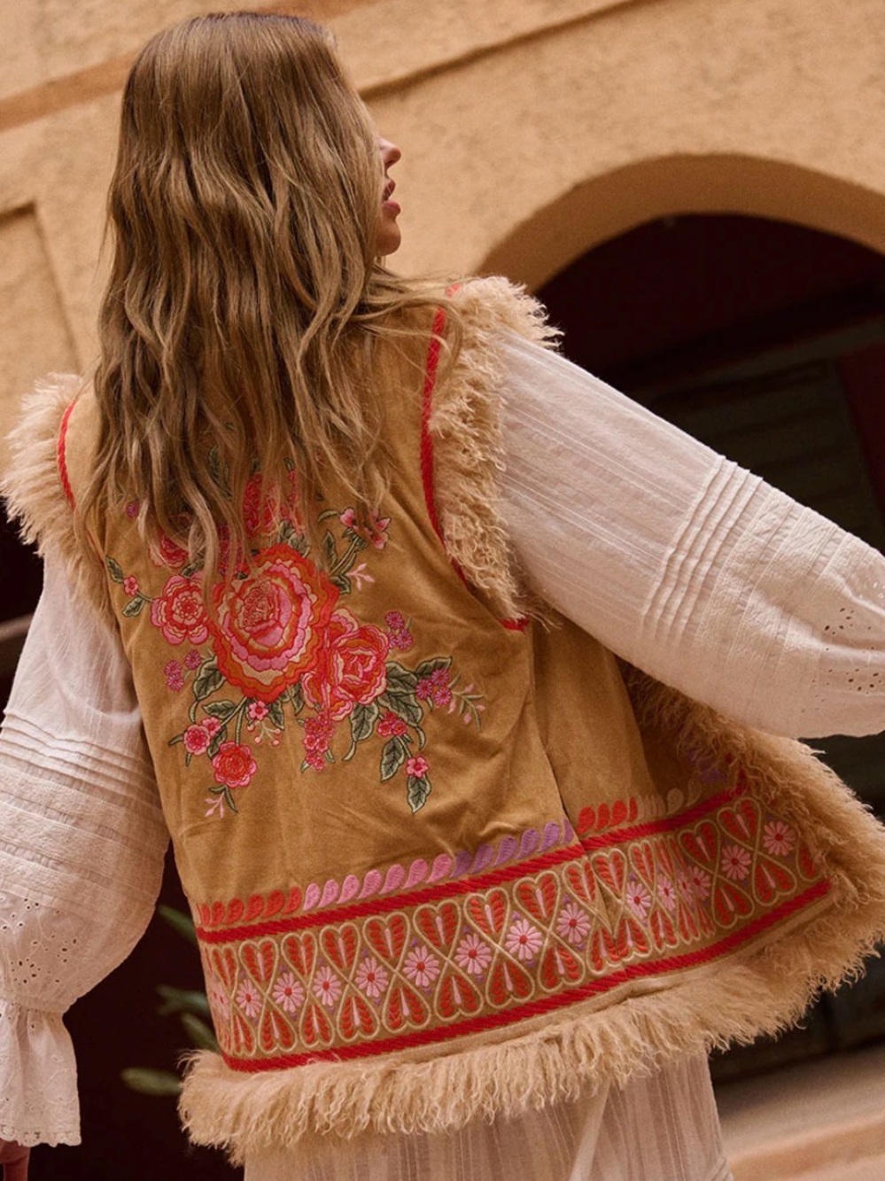 Spell Full Bloom Embroidered Vest
